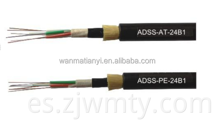 El último diseño de cable de fibra óptica de calidad superior ADSS de una sola chaqueta